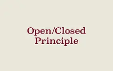 SOLID - Open/Closed Principle