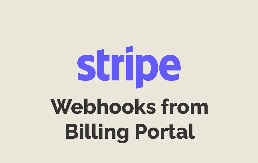 Webhooks from Stripe Billing Portal